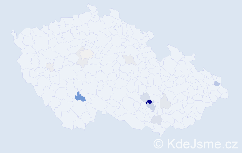 Příjmení: 'Cebák', počet výskytů 43 v celé ČR