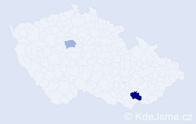 Příjmení: 'Stafová', počet výskytů 3 v celé ČR