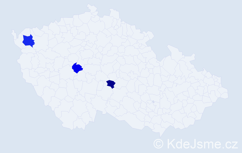 Příjmení: 'Metka', počet výskytů 5 v celé ČR