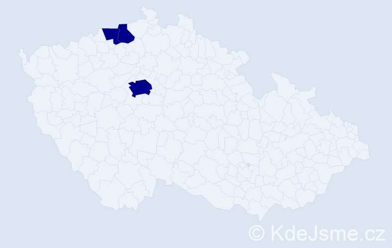 Příjmení: 'Pidmalivskyi', počet výskytů 3 v celé ČR