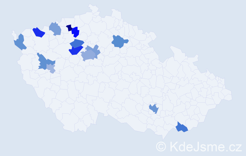 Příjmení: '"Le Hoang"', počet výskytů 24 v celé ČR
