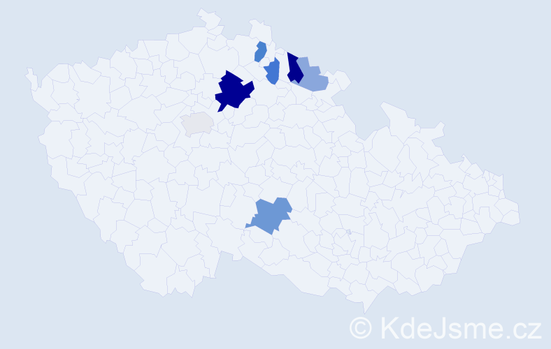 Příjmení: 'Kirchschlägerová', počet výskytů 15 v celé ČR