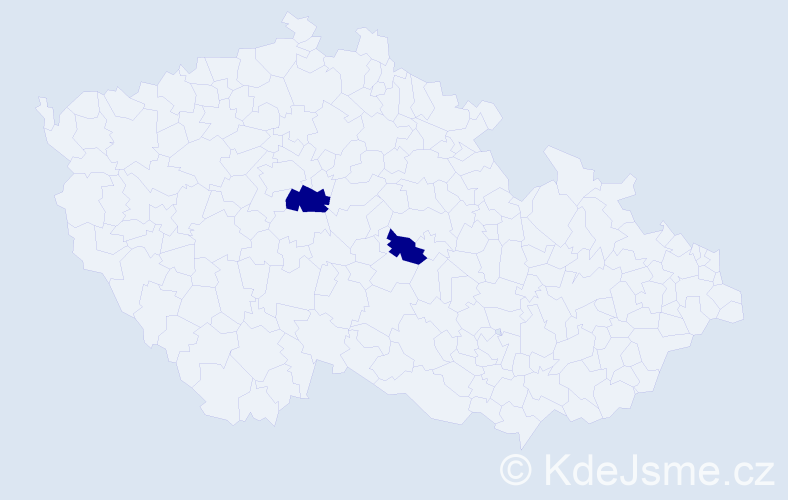 Příjmení: 'Burdunová', počet výskytů 4 v celé ČR