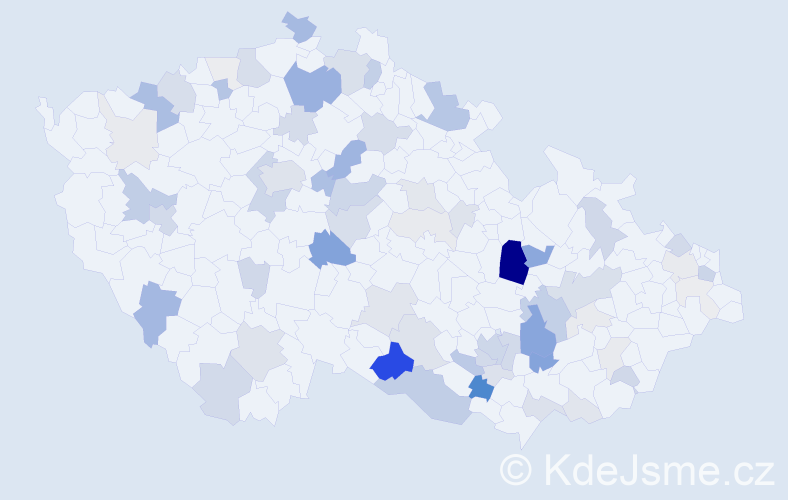 Příjmení: 'Selinger', počet výskytů 225 v celé ČR