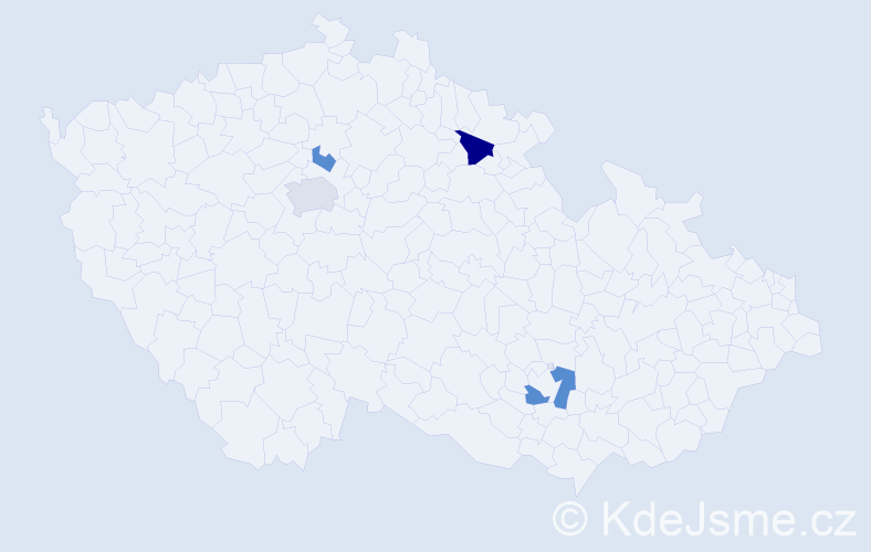 Příjmení: 'Burych', počet výskytů 7 v celé ČR