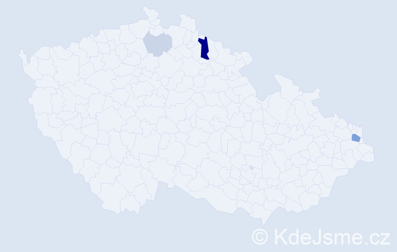 Příjmení: 'Esch', počet výskytů 9 v celé ČR