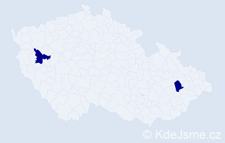 Příjmení: 'Coyle', počet výskytů 2 v celé ČR