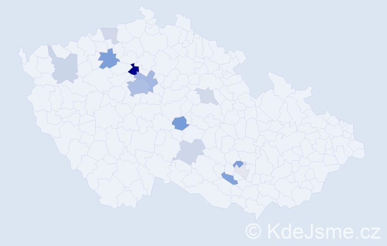 Příjmení: 'Mkrtchyan', počet výskytů 32 v celé ČR
