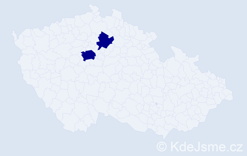 Příjmení: 'Frenis', počet výskytů 2 v celé ČR