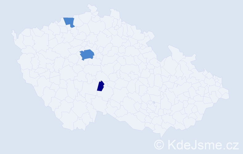 Příjmení: 'Korpejsová', počet výskytů 5 v celé ČR