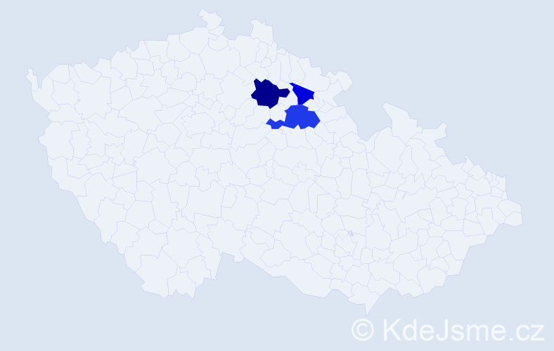 Příjmení: 'Suchoradská', počet výskytů 6 v celé ČR
