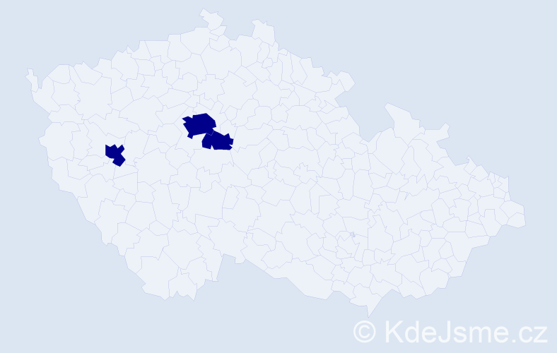 Příjmení: 'Kocot', počet výskytů 3 v celé ČR