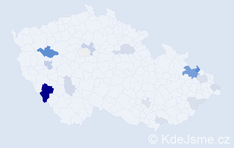 Příjmení: 'Kreis', počet výskytů 42 v celé ČR
