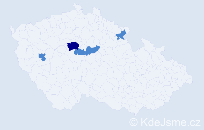 Příjmení: 'Anokhina', počet výskytů 7 v celé ČR