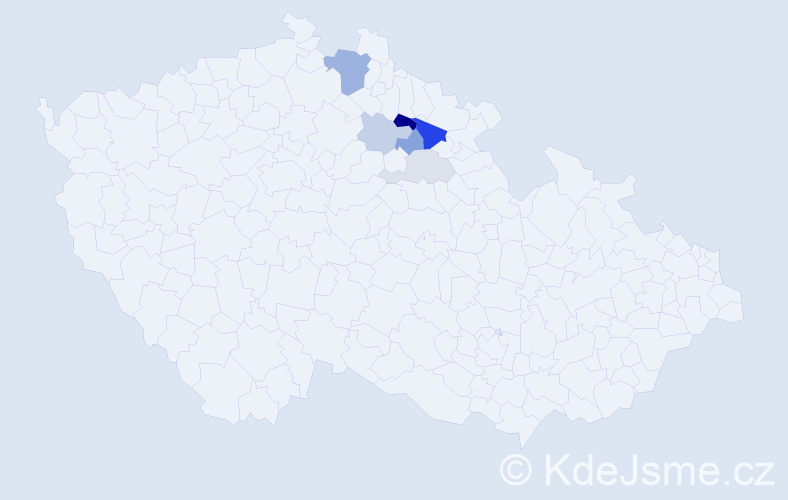Příjmení: 'Vinšálková', počet výskytů 14 v celé ČR