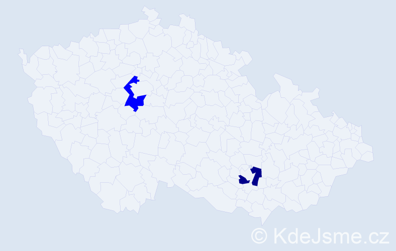 Příjmení: 'Krusche', počet výskytů 3 v celé ČR