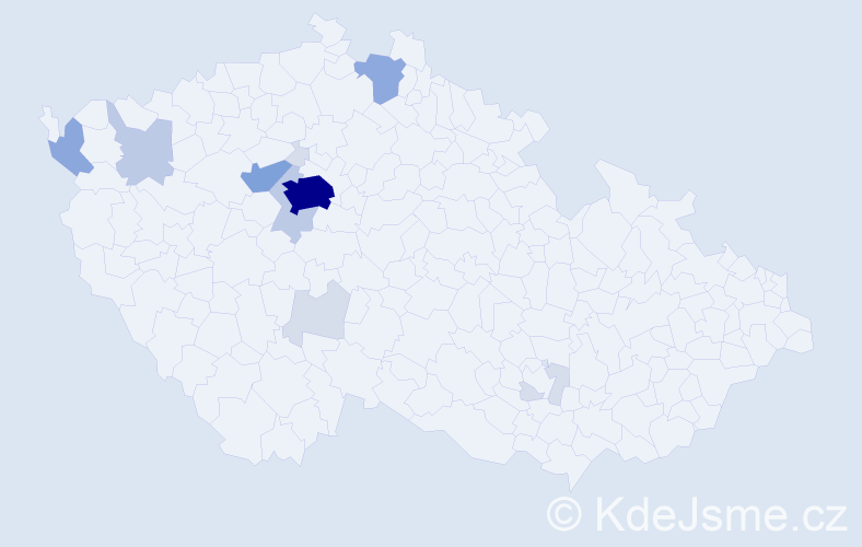 Příjmení: 'Stepanenko', počet výskytů 38 v celé ČR