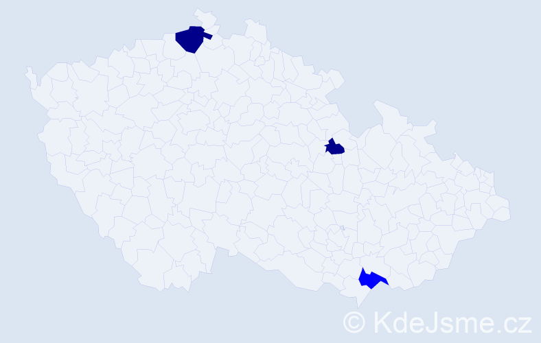Příjmení: 'Koža', počet výskytů 5 v celé ČR