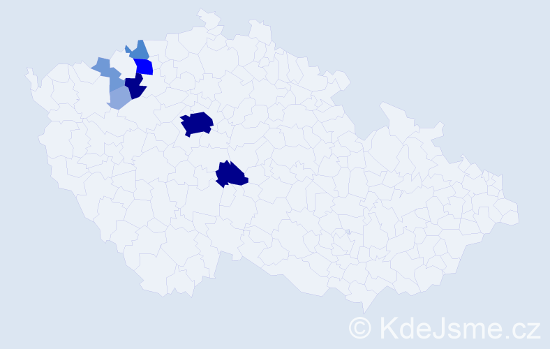 Příjmení: 'Steppan', počet výskytů 28 v celé ČR