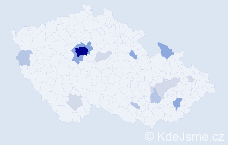Příjmení: 'Cooper', počet výskytů 44 v celé ČR