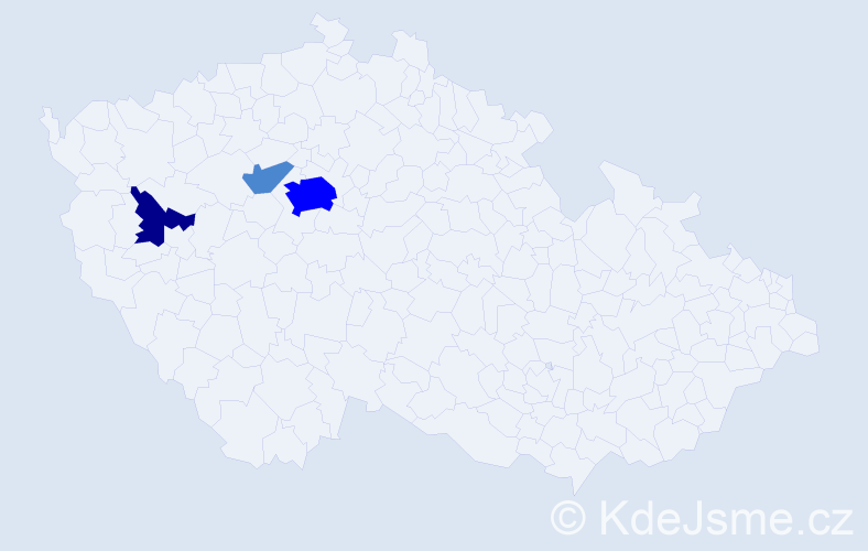 Příjmení: 'Zimerhakl', počet výskytů 6 v celé ČR