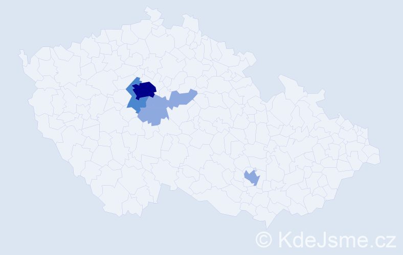 Příjmení: 'Sekrt', počet výskytů 11 v celé ČR