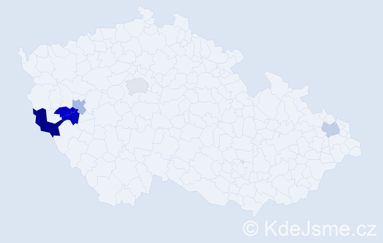 Příjmení: 'Kukuk', počet výskytů 7 v celé ČR