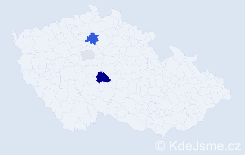 Příjmení: 'Budanovová', počet výskytů 3 v celé ČR