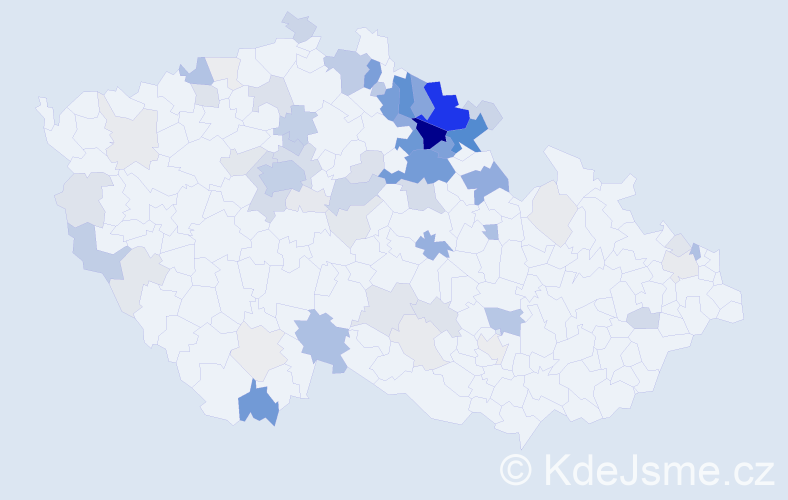 Příjmení: 'Baudyš', počet výskytů 285 v celé ČR