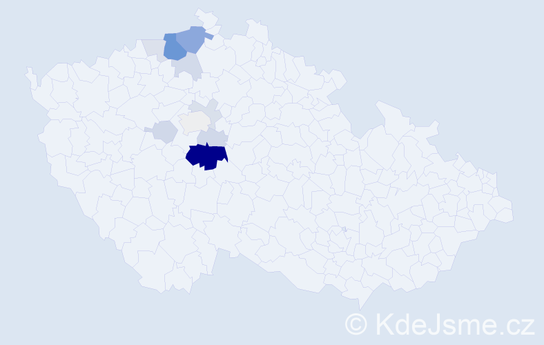 Příjmení: 'Balatová', počet výskytů 34 v celé ČR