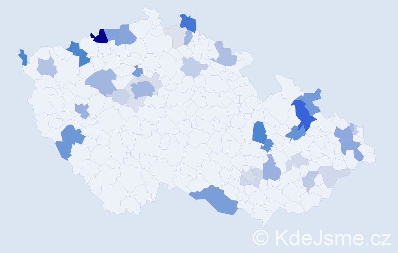 Příjmení: 'Brettschneider', počet výskytů 121 v celé ČR