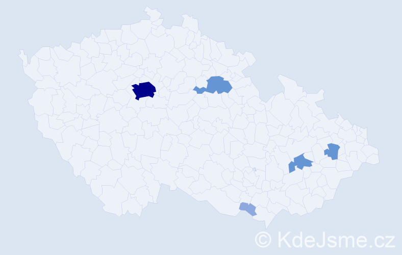 Příjmení: 'Krempa', počet výskytů 18 v celé ČR