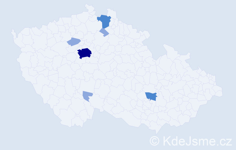 Příjmení: 'Trubáčková', počet výskytů 12 v celé ČR