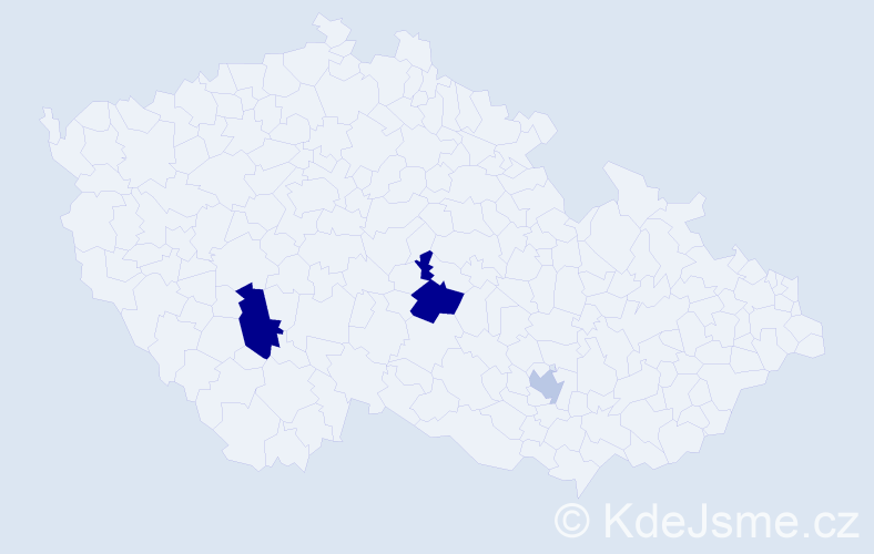 Příjmení: 'Vincensová', počet výskytů 5 v celé ČR