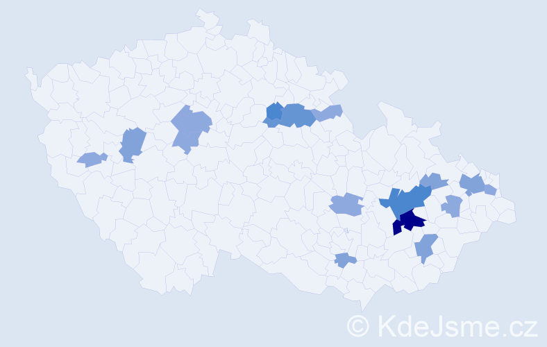 Příjmení: 'Turovská', počet výskytů 36 v celé ČR