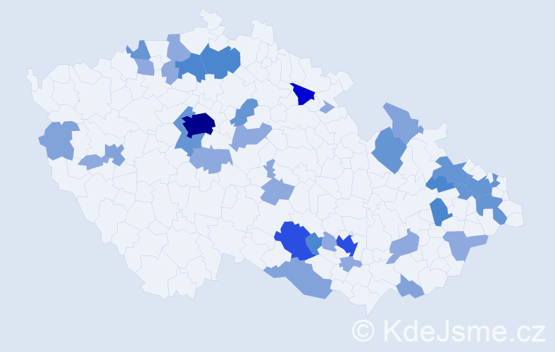 Příjmení: 'Laš', počet výskytů 94 v celé ČR