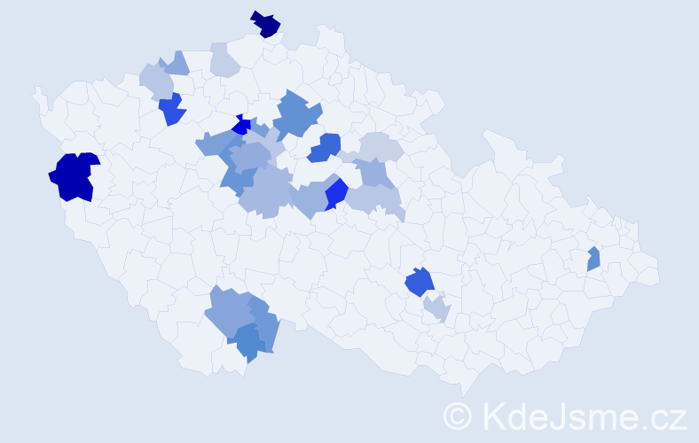 Příjmení: 'Loukotková', počet výskytů 67 v celé ČR