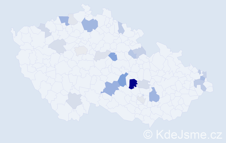 Příjmení: 'Roudenský', počet výskytů 56 v celé ČR