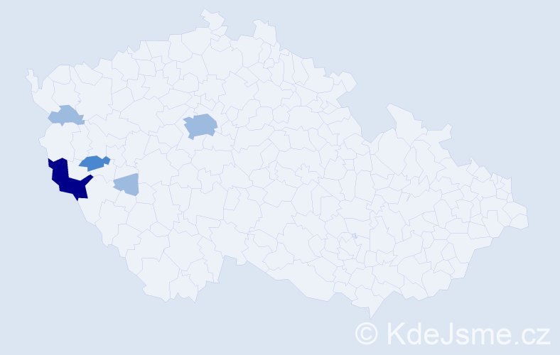Příjmení: 'Dreger', počet výskytů 9 v celé ČR