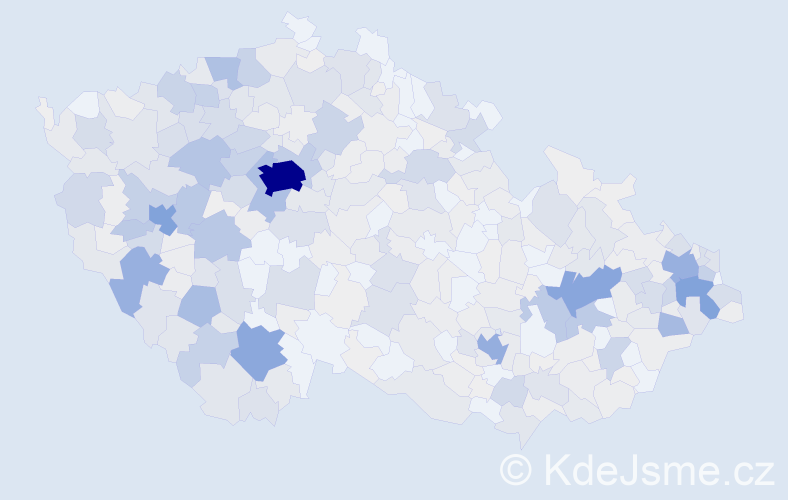 Příjmení: 'Majer', počet výskytů 2357 v celé ČR