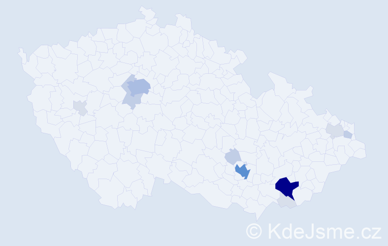 Příjmení: 'Sochorcová', počet výskytů 42 v celé ČR