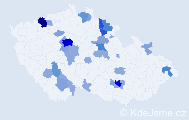 Příjmení: 'Lederová', počet výskytů 78 v celé ČR