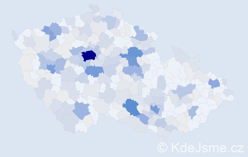 Příjmení: 'Potůček', počet výskytů 828 v celé ČR