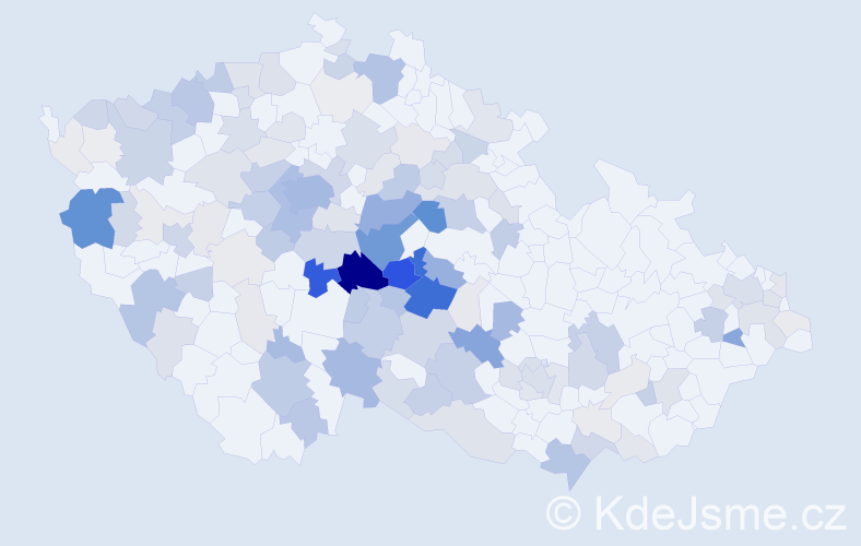 Příjmení: 'Fialka', počet výskytů 507 v celé ČR