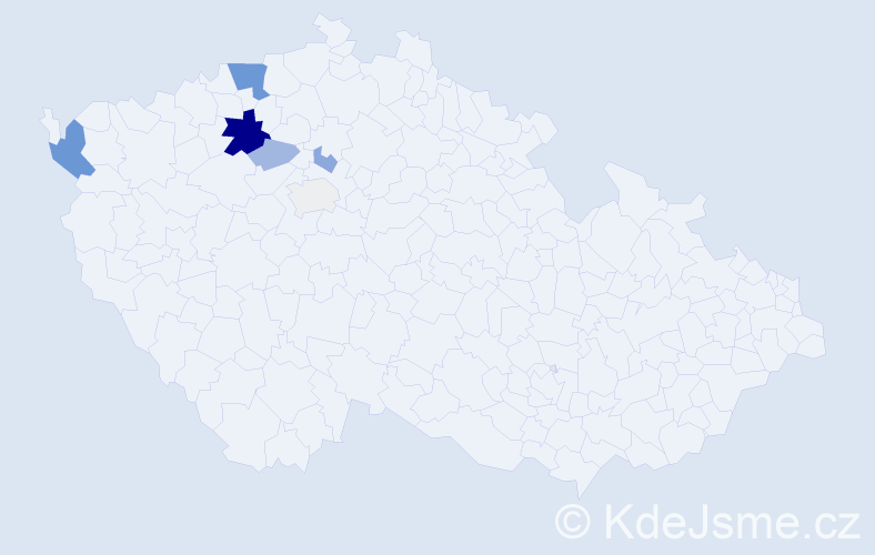 Příjmení: 'Holbička', počet výskytů 18 v celé ČR