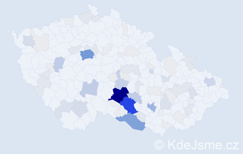 Příjmení: 'Maštera', počet výskytů 273 v celé ČR