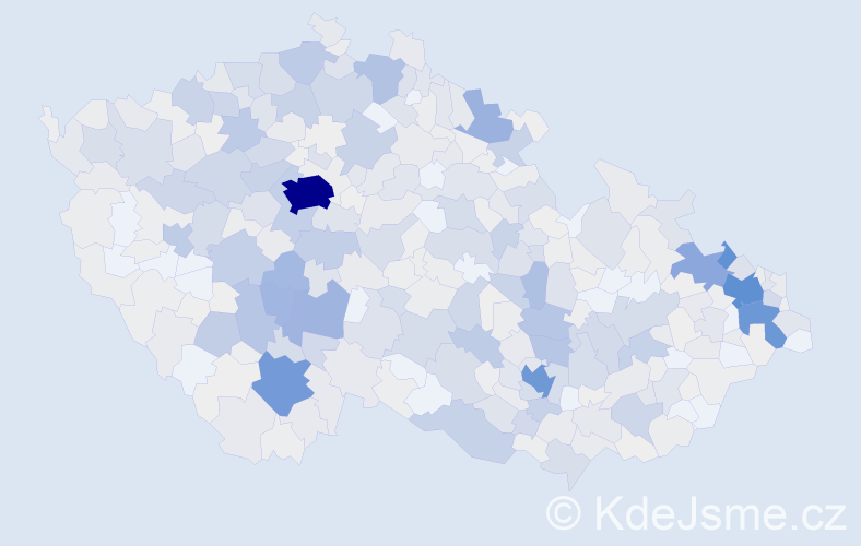 Příjmení: 'Peterková', počet výskytů 2563 v celé ČR