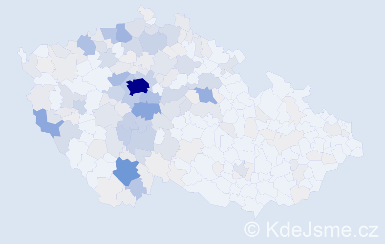 Příjmení: 'Votrubová', počet výskytů 844 v celé ČR