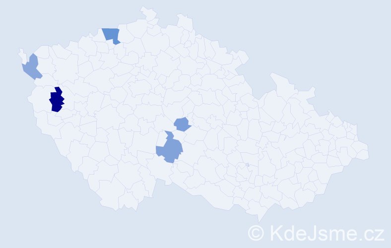 Příjmení: 'Maydl', počet výskytů 14 v celé ČR