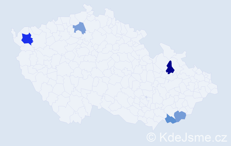 Příjmení: 'Šumpolec', počet výskytů 7 v celé ČR